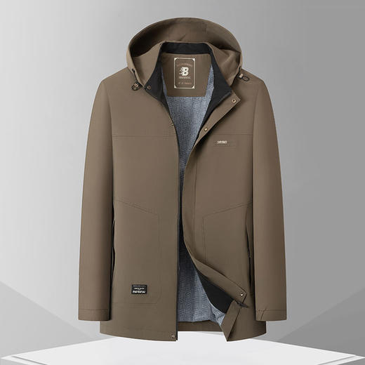 【可拆卸帽】【新款DPS】大依优型大码夹克外套加肥加大肥佬休闲商务上衣男士胖子 商品图13