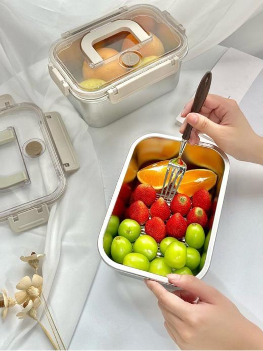 🥰【品牌直发】2个💰49.9❗德国YISPOT易铂长方形手提保鲜盒， 🌈超大容量❗1700ml+2100ml，🉑️蒸🉑️烤🉑️冷藏🉑️冷冻，便捷与新鲜的完美结合❗️❗️  商品图0