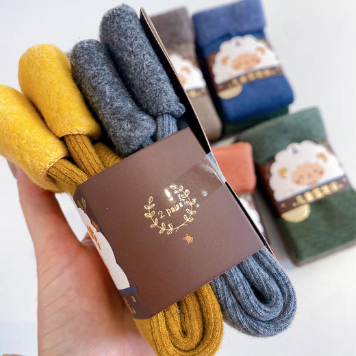 🌸【独家高品质山羊绒雪地袜‼️】💰29.9元10双！👊加绒加厚精梳棉！蓄热锁温！💕零下脚丫也能暖乎乎️🔥 🔹精梳棉彩棉面料，健康环保穿得放心  商品图2