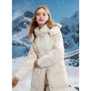 三彩独醒冬季新款连帽白鹅绒长款泡芙羽绒服面包服肯豆风女F 商品缩略图1