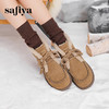 Safiya/索菲娅2024冬季加绒加厚保暖百搭流苏羊羔毛复古雪地靴 SF4411A172 商品缩略图2
