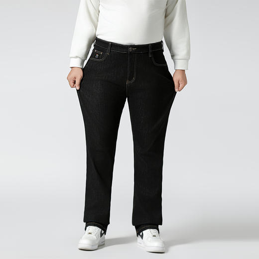 【加绒】【特大码】【新款DMR】大依优型大码男装牛仔裤加肥加大号宽松长裤舒适直筒胖子裤子 商品图4