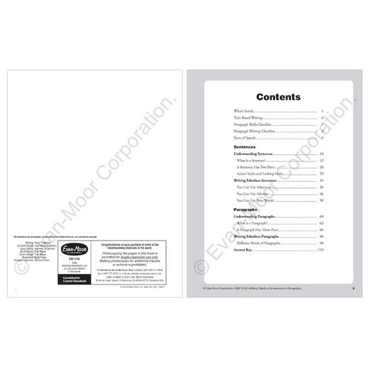 Writing Sentences and Paragraphs,Grades 1-3 写作句子与段落1-3 年级 商品图4