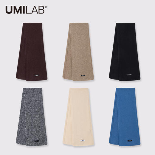 UMILAB【亲昵】100%山羊绒细腻软糯秋冬刚需造型感百搭围巾BK625H 商品图0
