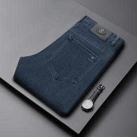 【新款DKP】大依优型大码牛仔裤直筒长裤男舒适弹力休闲商务简约百搭加肥加大男装