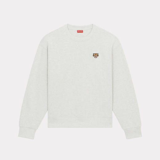 KENZO 高田贤三 男士小虎头徽标刺绣棉质运动卫衣 浅灰色 FE55 SW208 4MF 93 商品图0