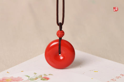 朱砂【平安扣】吊坠 商品图4