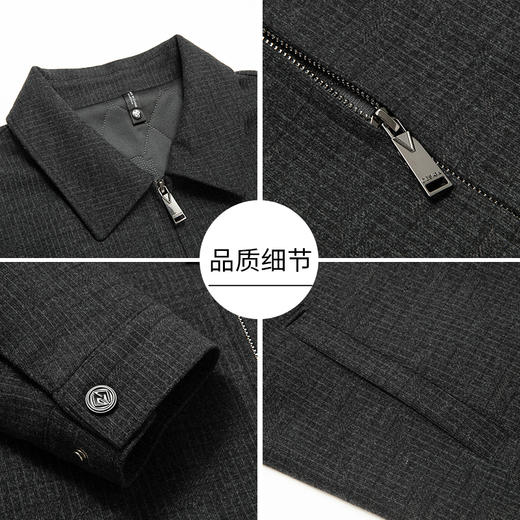 【新款DKP】大依优型大码棉服翻领棉衣胖子大码男休闲商务宽松加肥加大上衣冬季外套 商品图3