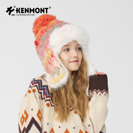 卡蒙儿童抗菌发热 保暖护耳帽KM-4463 商品图2