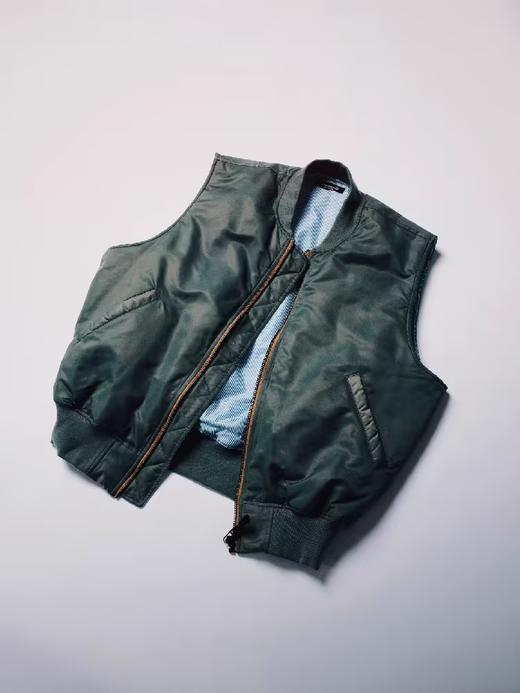 SUPERTOFU(SPTF)/YG-AW24-J158/保暖3M棉 条纹内衬 尼龙夹棉马甲 商品图0