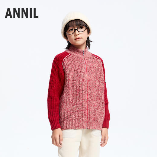 男童幻彩花纱暖毛衣冬季新款安奈儿童装实体店同款AB444613 商品图0