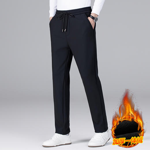 【加绒】【特大码】【新款DCS】大依优型大码休闲裤直筒运动裤弹力松紧腰弹力加肥加大宽松大码男士长裤 商品图3