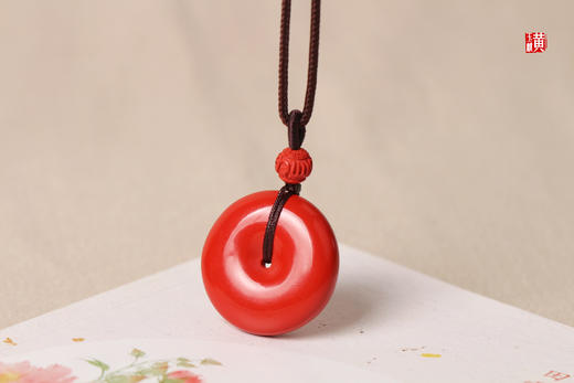 朱砂【平安扣】吊坠 商品图3