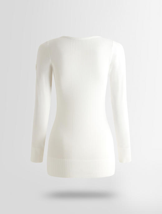 Fusalp - TROOP COL ROND - NEIGE - 女装 - 保暖内衣 - 白色 商品图1