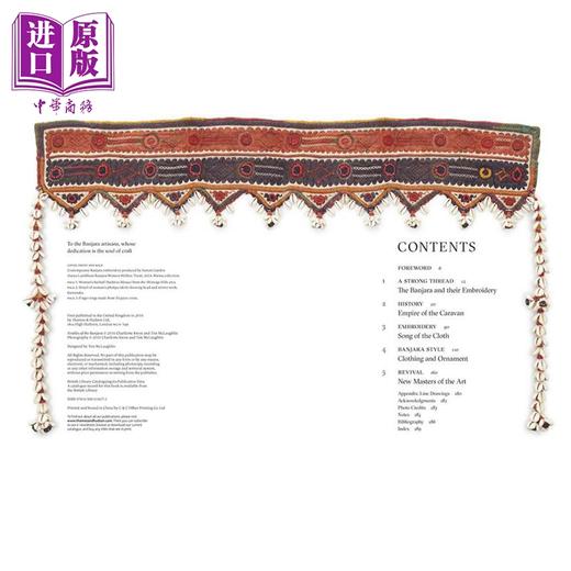 预售 【中商原版】Textiles of the Banjara: Cloth and Culture of a Wandering Tribe 进口艺术 班贾拉人的纺织品 T&H 商品图1