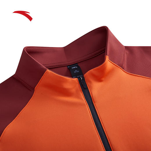 安踏加绒保暖长袖针织卫衣男秋季新款跑步训练运动上衣152445401N 商品图2