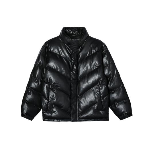 尤文图斯高街半拉摇粒绒套头外套PU棉服 商品图1