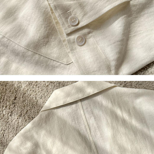 【顺丰包邮】14324 洛诗琳秋季高定款北欧风亚麻棉男士西装外套1010 商品图3