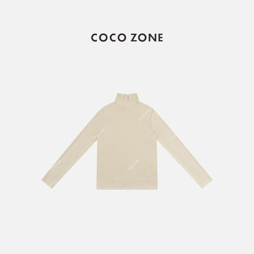 COCO ZONE 秋季高级感长袖T恤百搭显瘦打底衫CC1D2408 商品图0