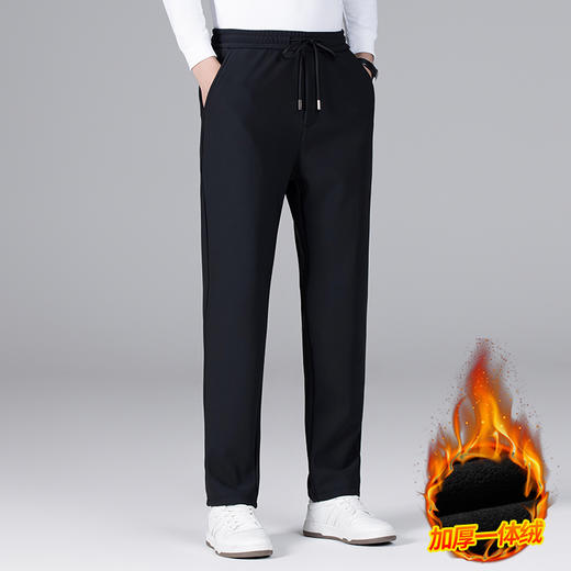 【加绒】【特大码】【新款DCS】大依优型大码休闲裤直筒运动裤弹力松紧腰弹力加肥加大宽松大码男士长裤 商品图4