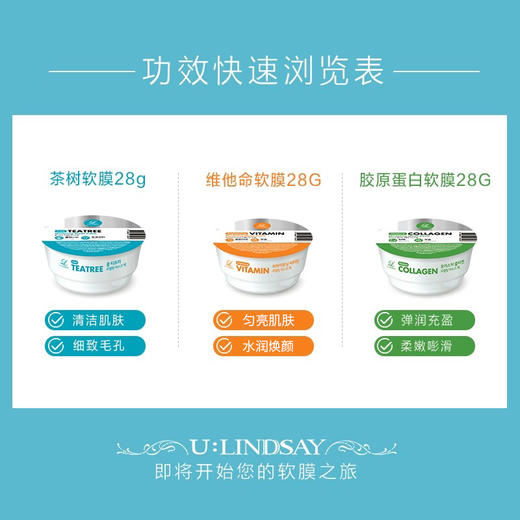 韩国本土！院线大佬~Lindsay林赛软膜涂抹面膜 保湿补水提亮肤色 商品图3
