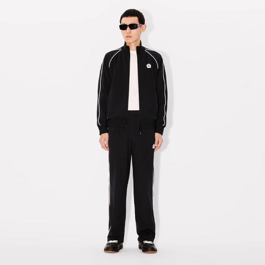 KENZO 高田贤三 男士小海棠花徽标拉链外套 黑色 FE65 SW212 4IH 99J 商品图3
