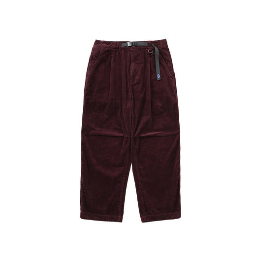 吃茶去chichaqu24秋冬重磅粗坑灯芯绒卡扣锥形单褶长裤宽松直筒 商品图5