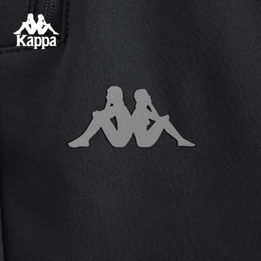Kappa卡帕背靠背2024新款软壳防风运动裤加绒保暖长裤直筒裤子男K0E72AY40 商品图2