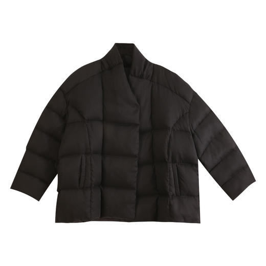 玳莎新中式立领鹅绒服女2024年冬季新款保暖磁吸扣设计感羽绒服  ED41302 商品图4