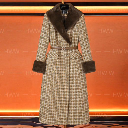 HWW白鹅绒冬季轻奢气质时尚经典设计师收腰显瘦羽绒服DHZFF406266 商品图0