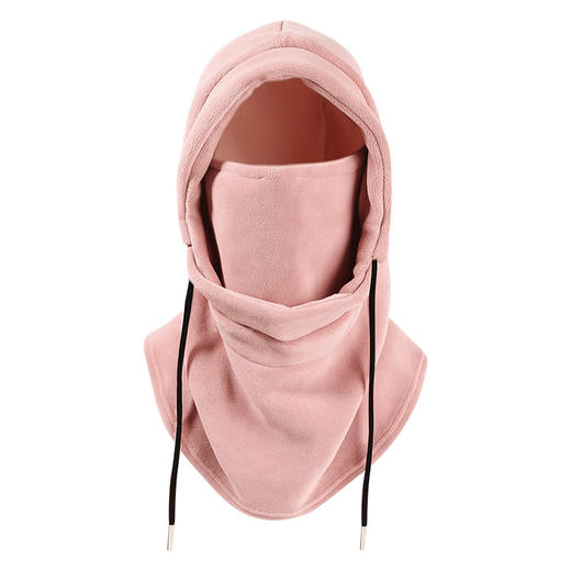 秋冬纯色围脖帽子一体帽户外骑行防风防寒保暖头套加绒加厚护耳帽学生潮流百搭新款旅游必备小红书推荐 商品图4