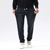 【新款DQ】大依优型大码直筒松紧腰牛仔裤长裤男舒适休闲简约百搭加肥加大男装潮款 商品缩略图2