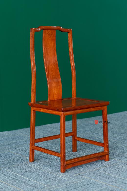 红桥红  家具严选  缅甸花梨（大果紫檀）【素面 S背 不出头 餐椅】 商品图2