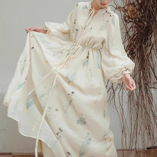 裁缝学苑AQ380法式宫廷复古百褶灯笼袖连衣裙纸样新款长袖裙子样板 商品图5