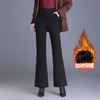 MYX-HWM-6509-Y加绒筒喇裤女高腰休闲裤加绒加厚保暖裤气质女装高腰长裤 商品缩略图0
