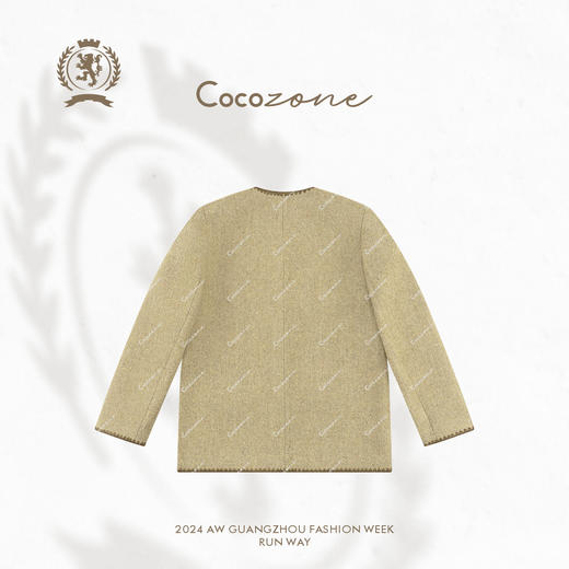 COCO ZONE 设计感撞色小香风V领西装外套CC1C2192 商品图1