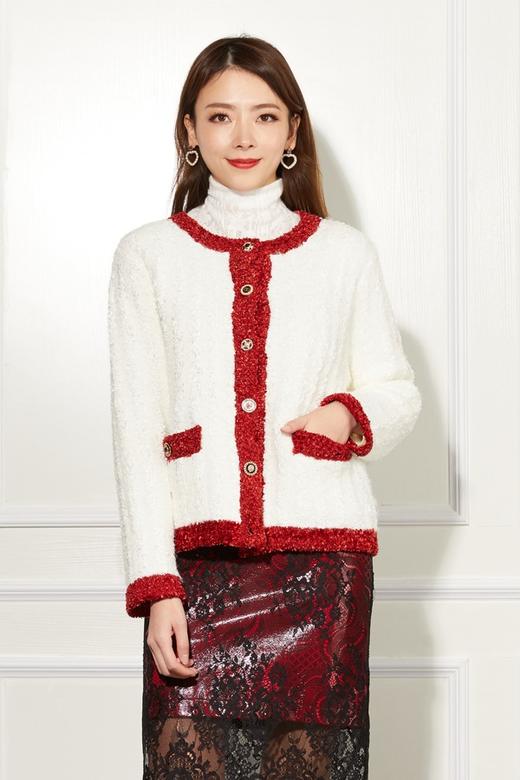 Le Malene 优雅香奈儿风毛织开衫 11180 商品图0