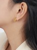 Oflye潮流饰品  高级感猪鼻子金色耳环女小众耳钉简约气质轻奢韩国耳扣耳饰 商品缩略图2