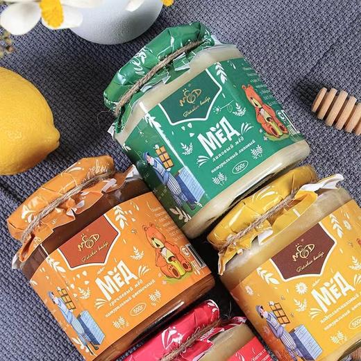 俄罗斯原装进口精品蜂蜜  俄蜜源滨海森林野生葵花蜜/荞麦蜜/椴树蜜/百花蜜 500g/瓶 商品图0