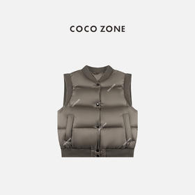 COCO ZONE 秋冬90鹅绒单排扣保暖背心羽绒服CC2C2267