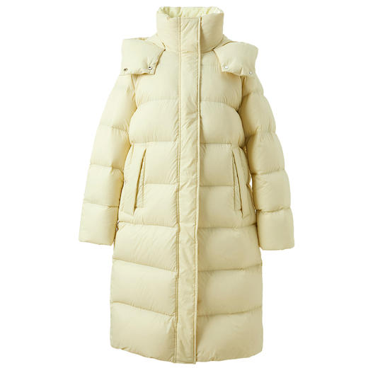 三彩独醒冬季新款连帽防风白鹅绒长款羽绒服宽松保暖被子服女F 商品图4