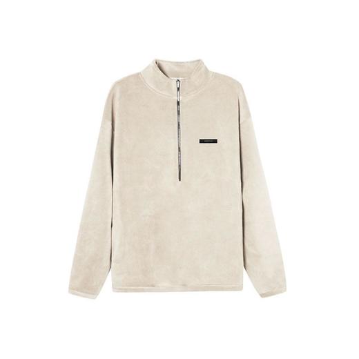 尤文图斯高街半拉摇粒绒套头外套PU棉服 商品图4