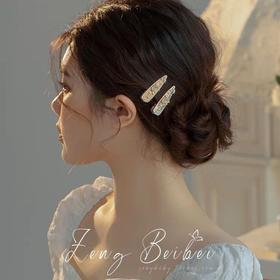 【高颜值法式碎发夹子】复古仙气发卡子女侧边夹，精致小发卡刘海迷你小号鸭嘴夹一字夹QQ