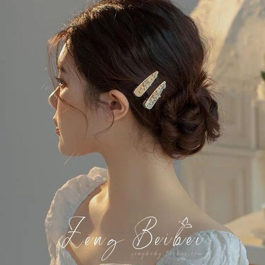 【高颜值法式碎发夹子】复古仙气发卡子女侧边夹，精致小发卡刘海迷你小号鸭嘴夹一字夹QQ 商品图0