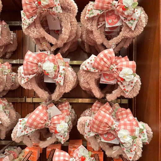 【森系赫本风雪莉可爱蝴蝶结】拍照嘎嘎好看❗️随手拍都出片❗️2025新款ins蝴蝶结发箍可爱少女心，草莓情人节系列送女生礼物头箍QQ新年礼盒年货礼盒 商品图5