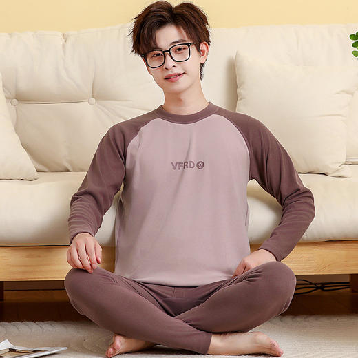 【7A级物理抗菌款，锁住温暖，从肌肤接触开始】7A抗菌青少年保暖内衣套装 中领男女童秋衣秋裤打底衫 儿童磨毛睡衣-QQ 商品图7