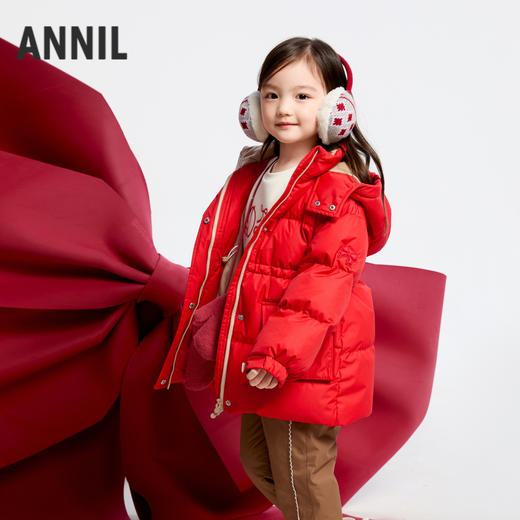 【御寒-5~5℃】女童长款羽绒服外套冬季新款安奈儿童装实体店同款XG445762 商品图1