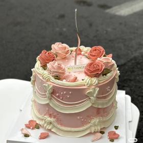 【复古奶油花边】私人订制💕双层鲜果夹心