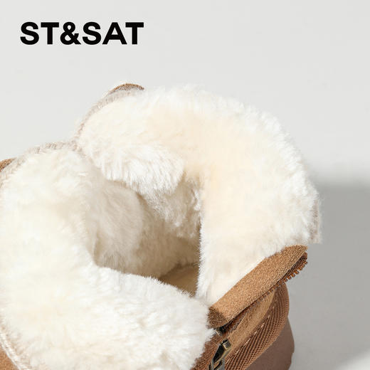 【童鞋】星期六可爱蝴蝶结防滑保暖女童雪地靴SSC4198L5Z 商品图4