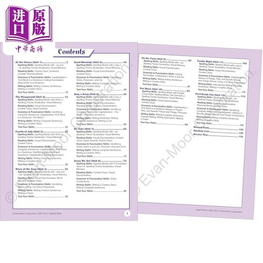 【中商原版】技能铅笔刀 拼写练习册 一年级 Skill Sharpeners Spell and Write Grade 1 英文原版进口 儿童教材教辅 小学课程 商品图1